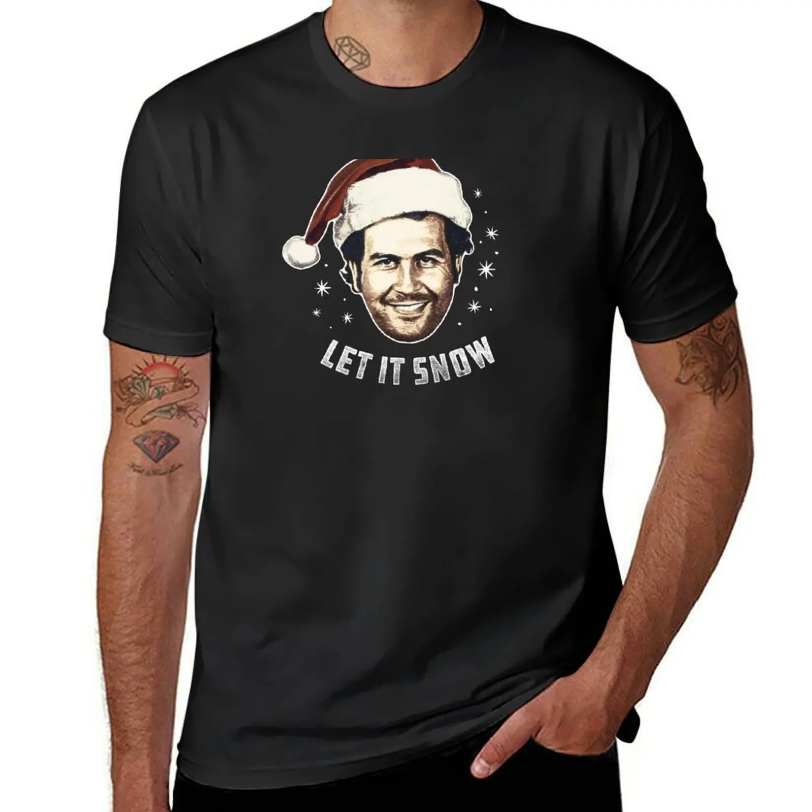 Kaus Santa Pablo ukuran plus anime heavyweics blacks pakaian pria
