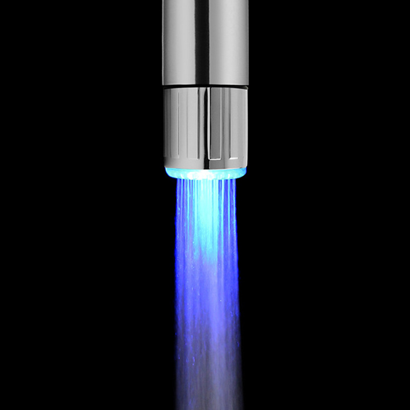 Grifo con luz LED sensible a la temperatura para cocina, ducha de baño, 7 colores, ahorro de agua, boquilla aireadora