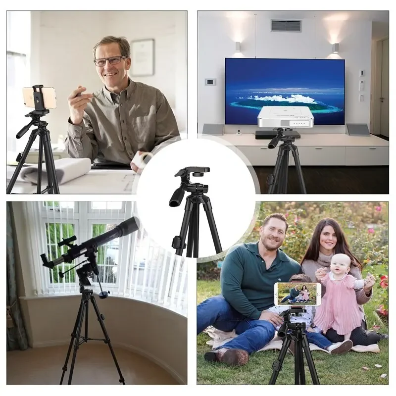 "Extendable Professional Tripod Stand for Phone Video Camera with Selfie Remote Control Xiaomi HUAWEI iPhone Gopro Photography"​
