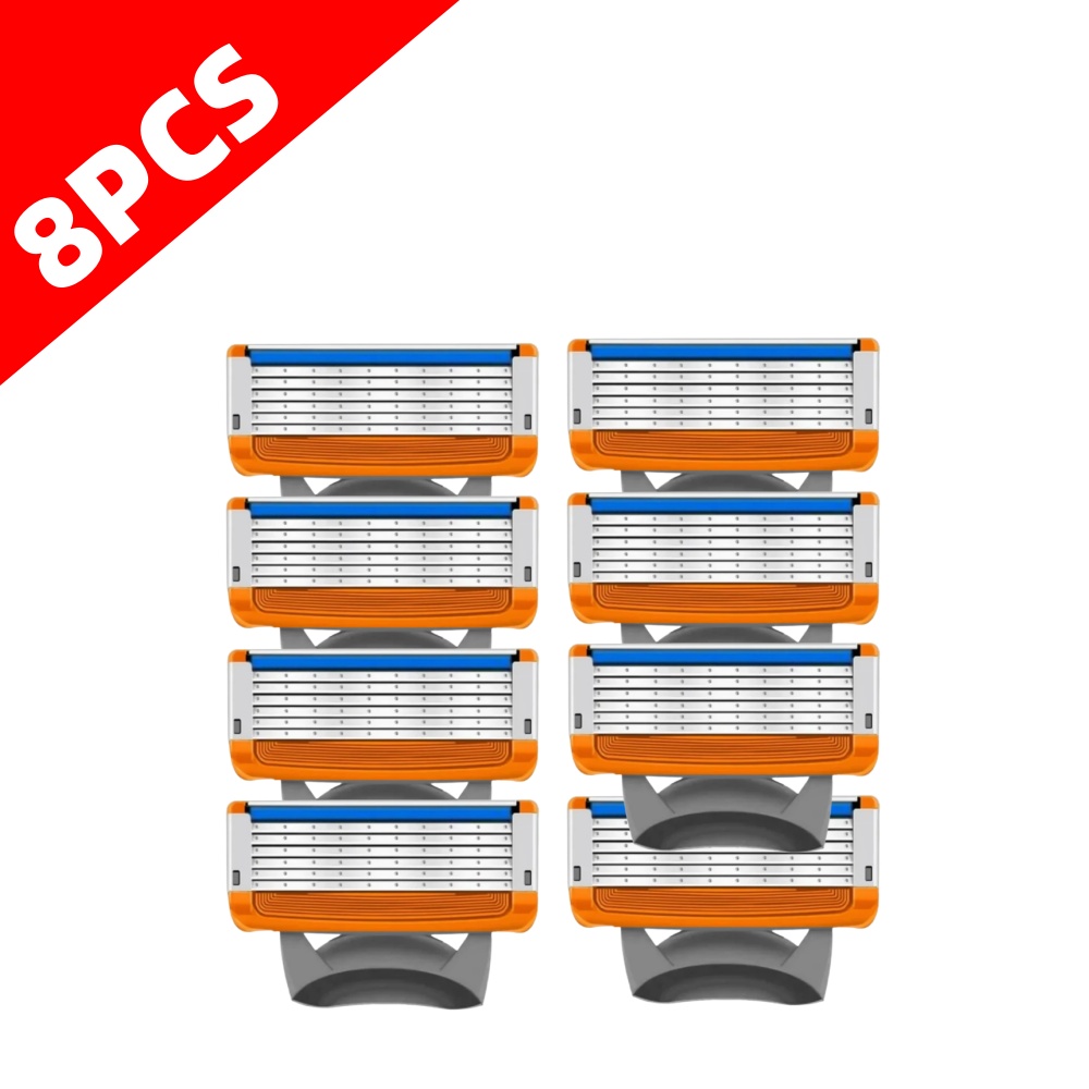 High Quality 5 Layers Manual Shaver Razor With 4 Replaceable Heads Blade Brand universal Handle & Head