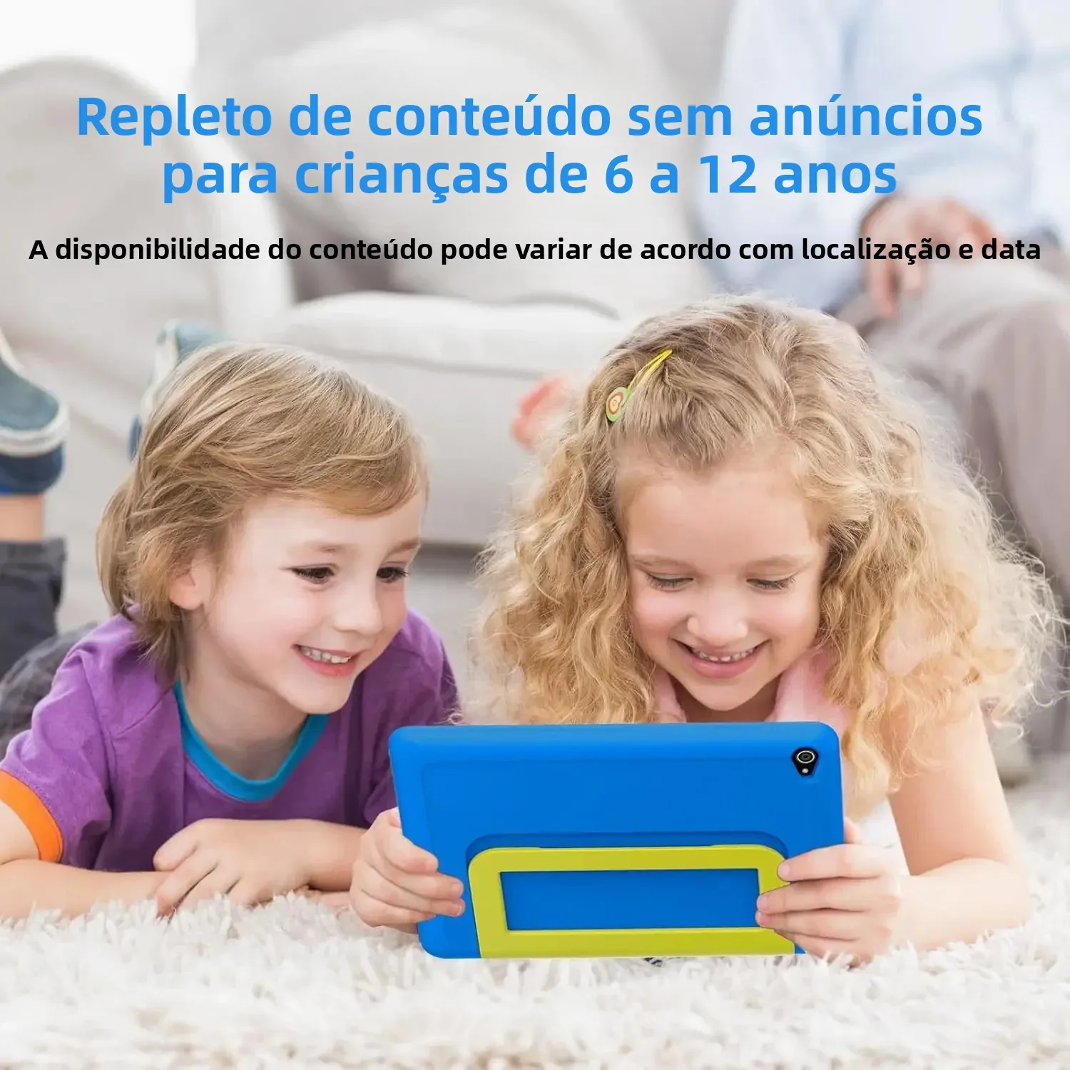 Tablet infantil android 15 tablet para crianças 10 polegadas 8gb + 64gb 8 núcleos com estojo 1tb tf expansível para crianças pequenas controle parental