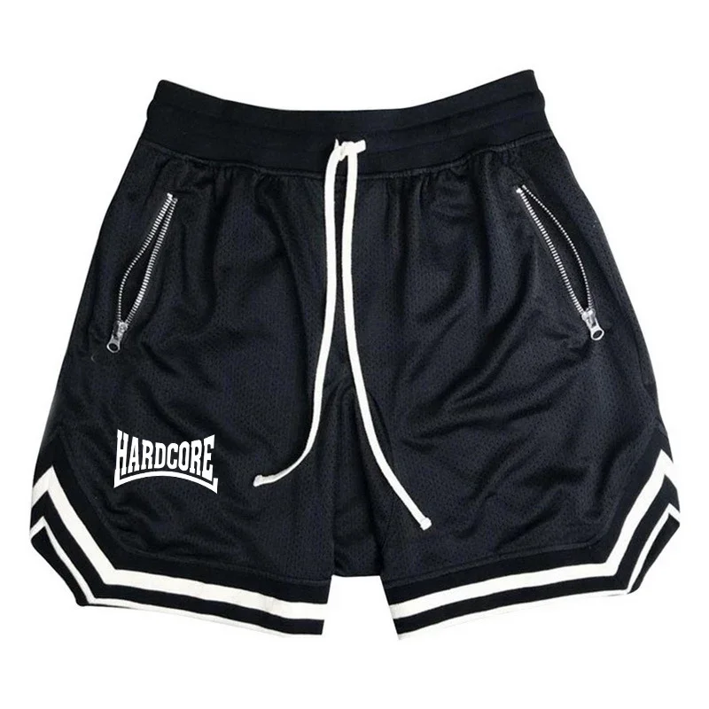 Hardcore novos homens verão algodão cor sólida shorts de alta qualidade casual cintura elástica confortável respirável calças curtas