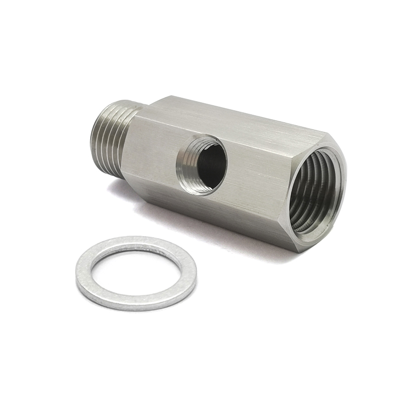 Готовый к отправке адаптер тройника датчика давления масла 1/8NPT с 1/8NPT, M16 * 1,5
