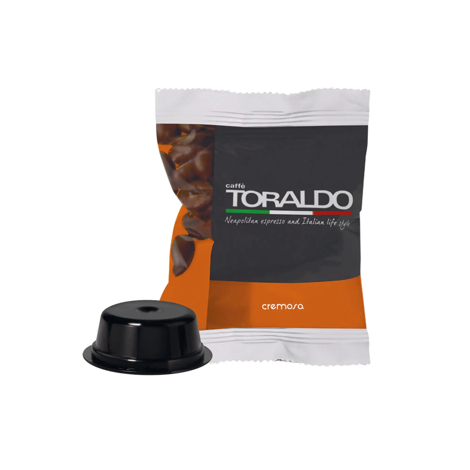 CAFÉ TORALDO |   Compatible Mio * |   Café sélectionné, grillé et torréfié en Italie |   Excellence du café napolitain (600 capsules, mélange crémeux)