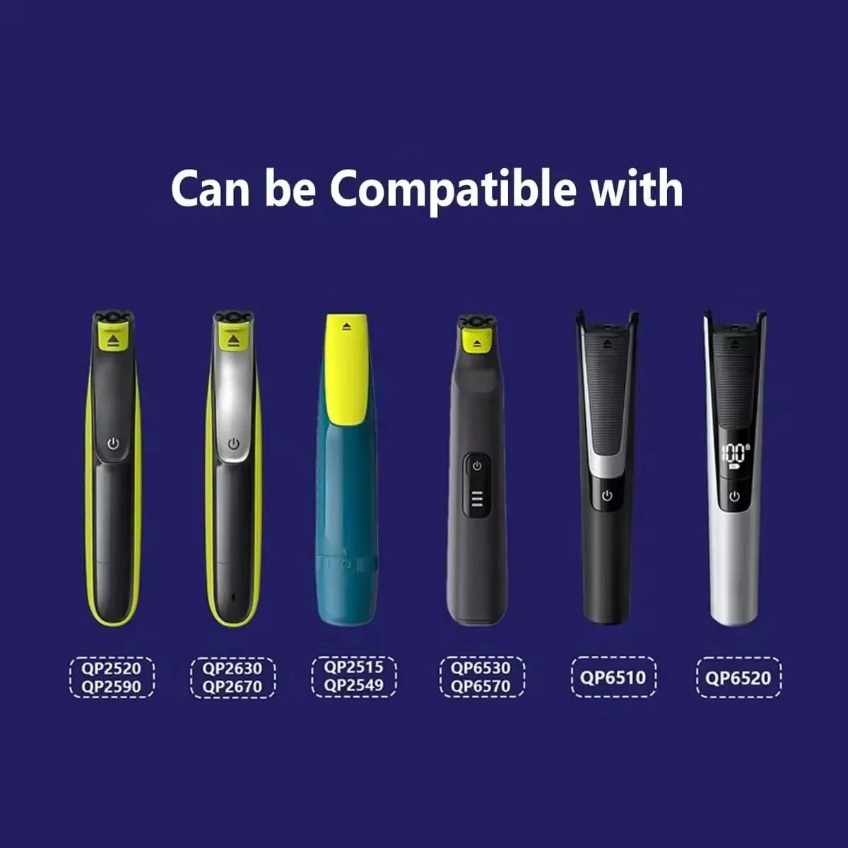 เครื่องโกนหนวดไฟฟ้าTrimmerเปลี่ยนชุดสําหรับOneBladeใช้งานร่วมกับQP2520 QP2530 QP2630 QP6510 QP6520 QP2523 - รุ่นใหม่