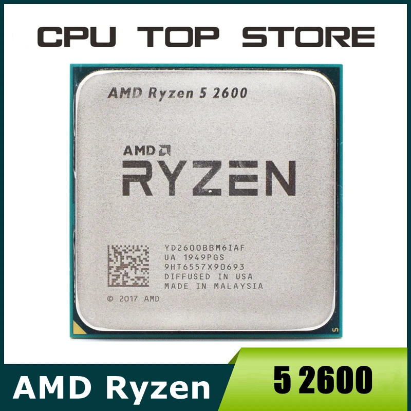 Processador CPU AMD Ryzen 5 R5 2600 3,4 GHz 6 núcleos e 12 núcleos soquete AM4