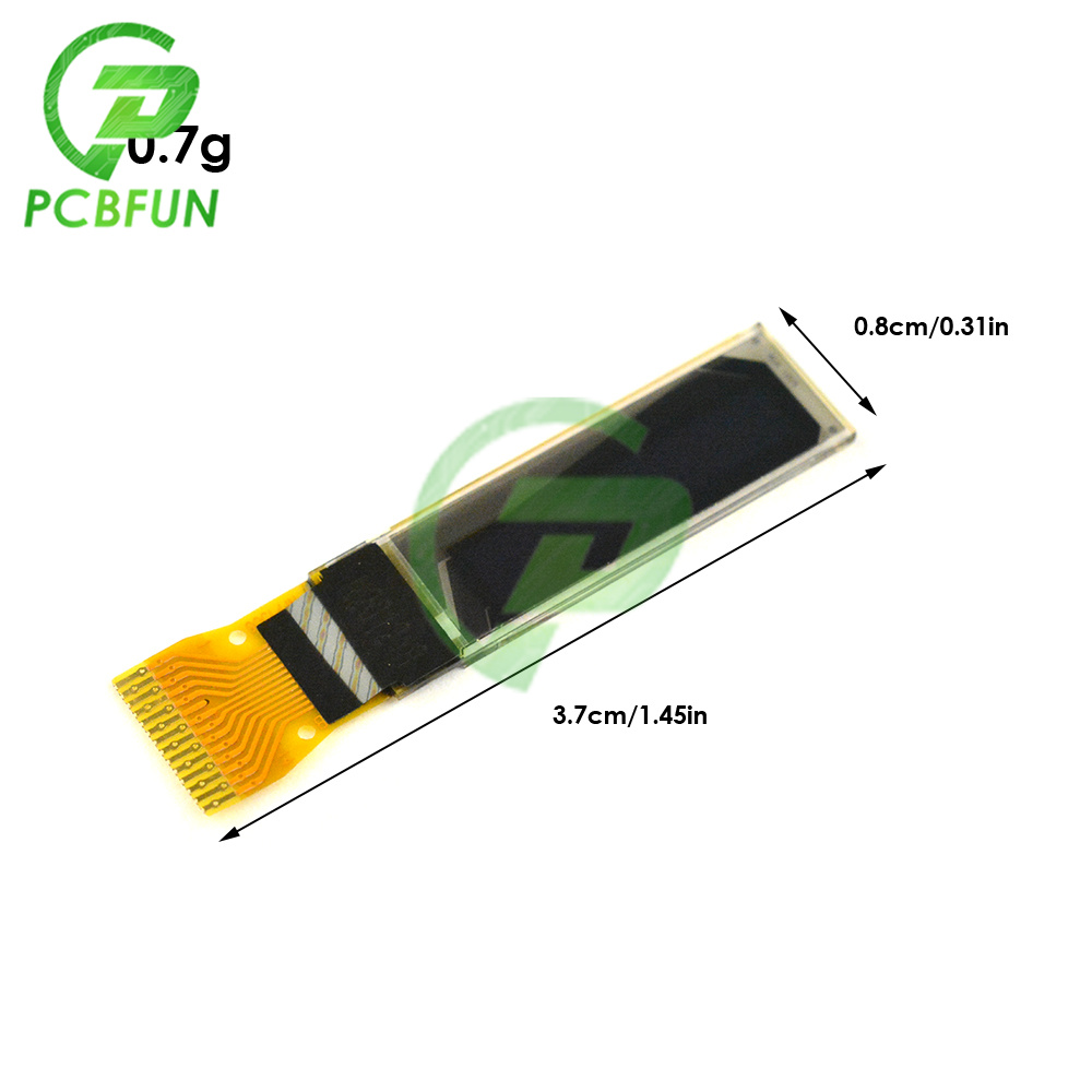 0,69 Inch OLED Display Modul 14PIN 96*16 Weiß Licht SPI/IIC Screen Display für TS100 TS08