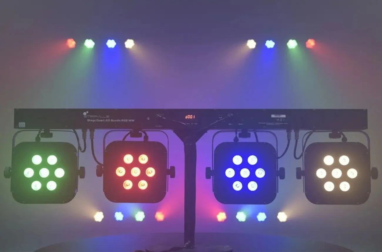 Оборудование для дискотеки Dj 7x3w RGBW 4 в 1, светодиодное сценическое освещение Par Bar