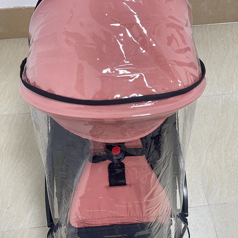 Capa de chuva para carrinho de bebê, capa de chuva para yoyo/yoya, material de segurança eva, à prova de vento, design 1:1, proteção completa, acessórios para carrinho