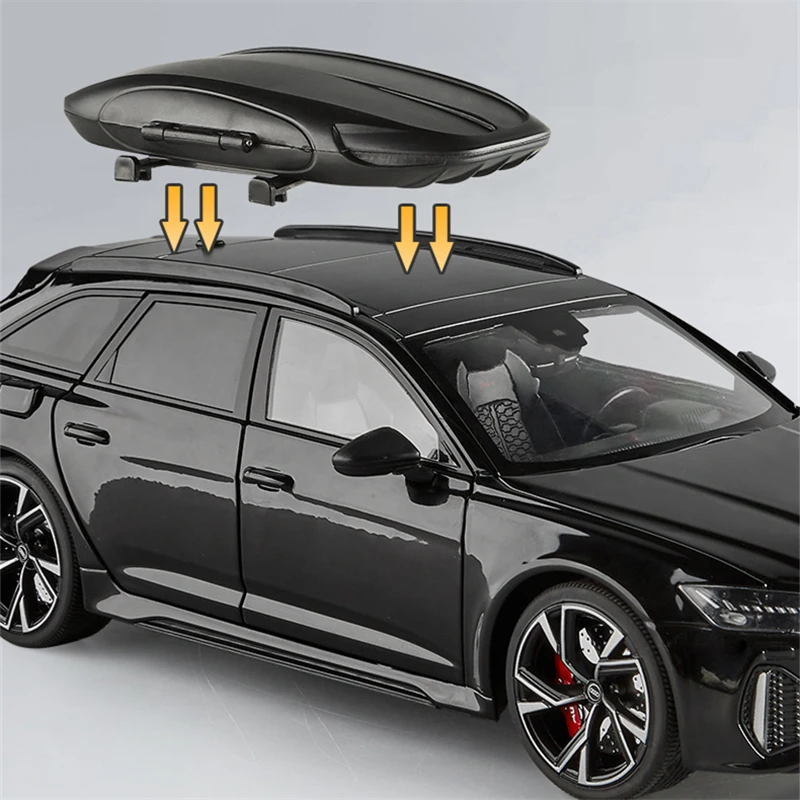 1/18 アウディ RS6 アバントステーションワゴン合金車モデル Diecasts 金属スポーツカー車両モデルシミュレーションサウンドライト子供のおもちゃのギフト