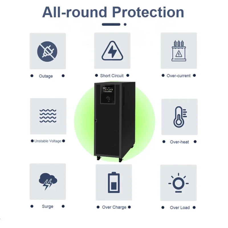 Cwups 100kva High Frequency UPS Online Power With Battery Bank UPS With 2 4 6 8 Hours Backup Ups For Bank Atm Machine
