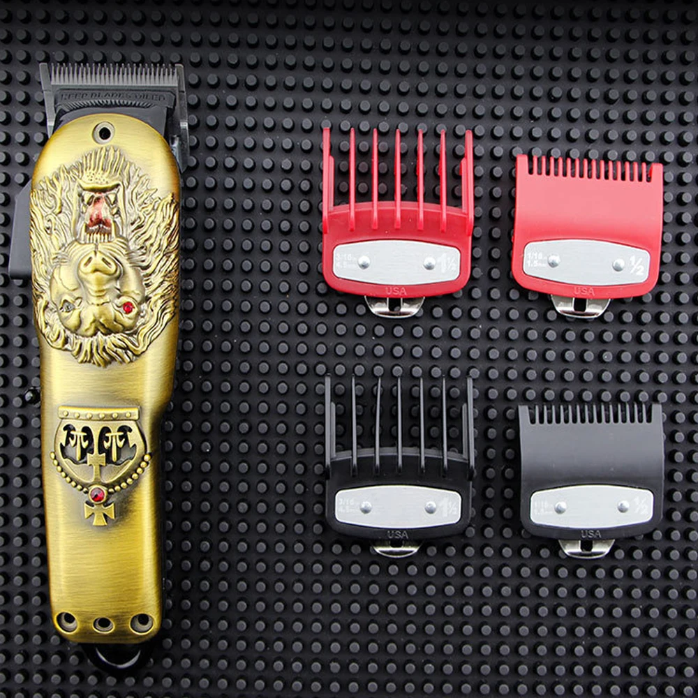 2Pcs Professional Hair Cutting Guide Comb Clipper Limit Comb Trimmer Cutting Styling Tools Attachment Compatible 1.5mm 4.5mm