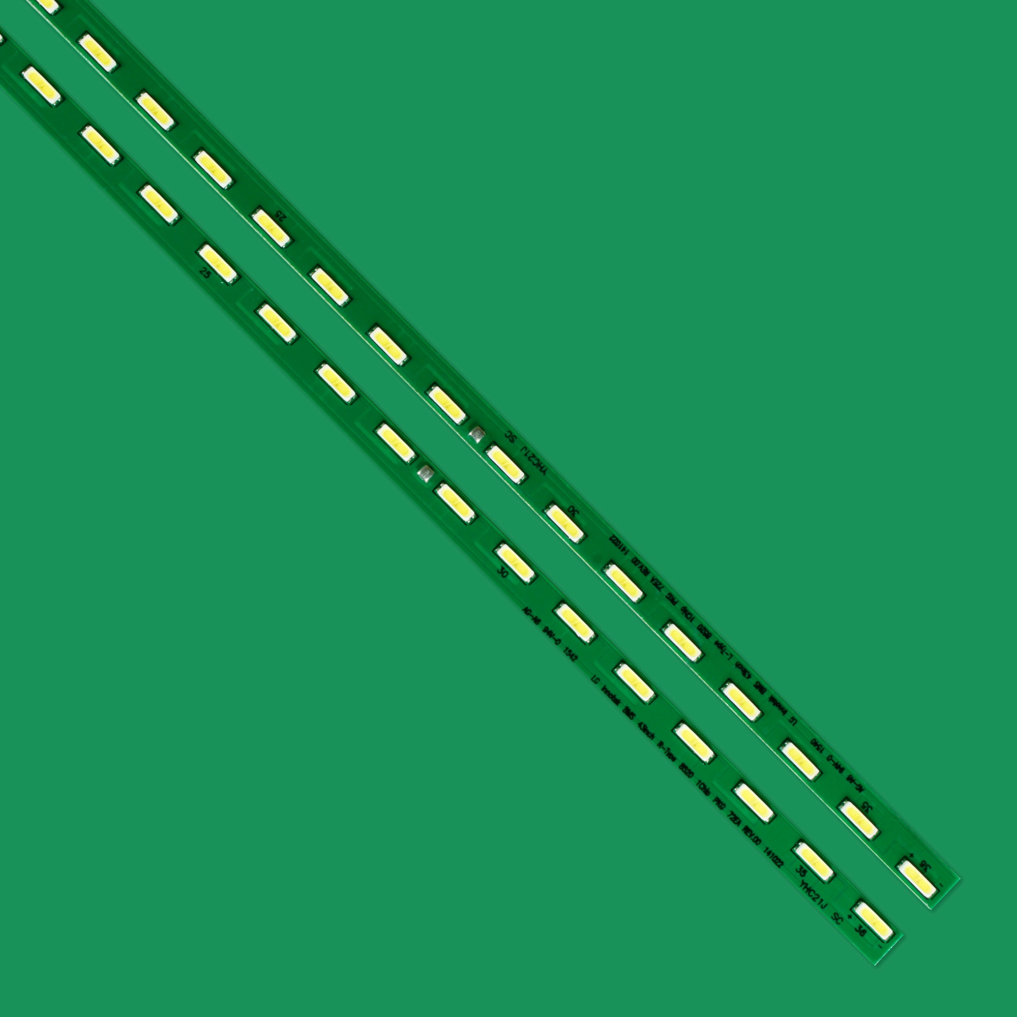 LEDバックライトストリップ,1セットあたり2個,43lh560v 43lf5410 43lf540v 43lf590v 43uf9000 43uf9000 hc430eun mak63207801 mak63207801a