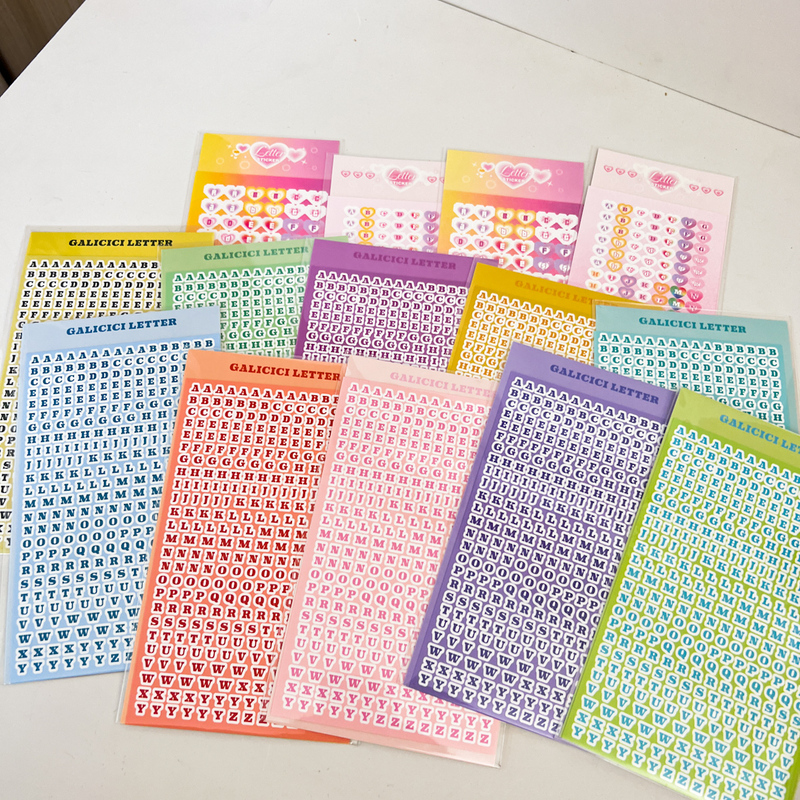 SKYSONIC Allohouse Full Bộ Rác Tạp Chí Dán Trang Trí Thêu Sò Vật Liệu Hàn Quốc Gấu Văn Phòng Phẩm Bưu Thiếp Miếng Dán Suppli