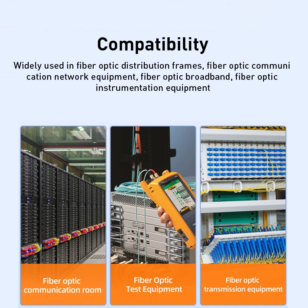Natalink 5 Stück Glasfaserkupplungen für SC ST LC Simplex Duplex-Kabel für Multi-Mode-Single-Mode-Patchkabel Optischer Adapter