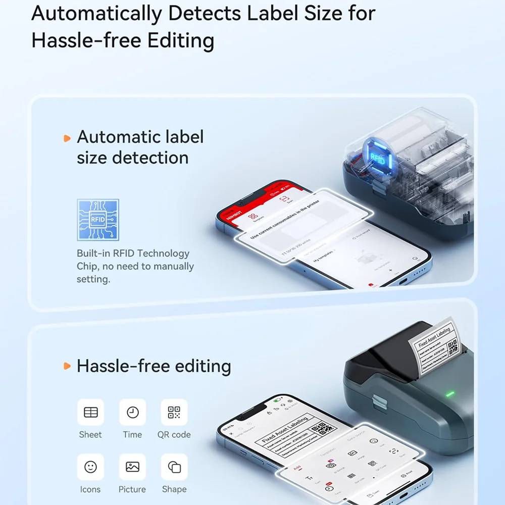 Niimbot b1 impressora térmica portátil com fitas 2 Polegada impressora de etiquetas adesivas mini bluetooth fabricante adesivo suporte smartphones pc