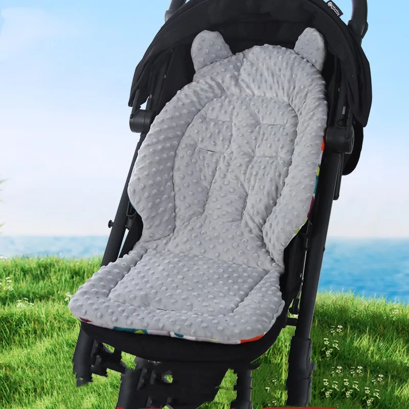 Kinderwagen Zitkussen Katoen Baby Dubbelzijdig Zitkussen Dikke Warme Universele Kinderwagen Matras Mat Kinderwagen Accessoires