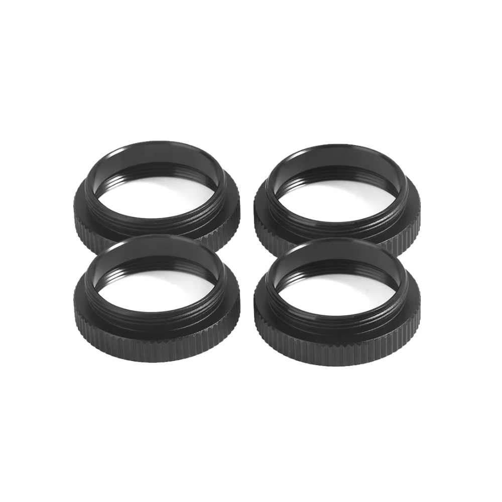 C-MOUNT 5 мм удлинительный адаптер, черный металлический адаптер для крепления C-CS, разделительное кольцо для камеры видеонаблюдения, аксессуары для камеры микроскопа