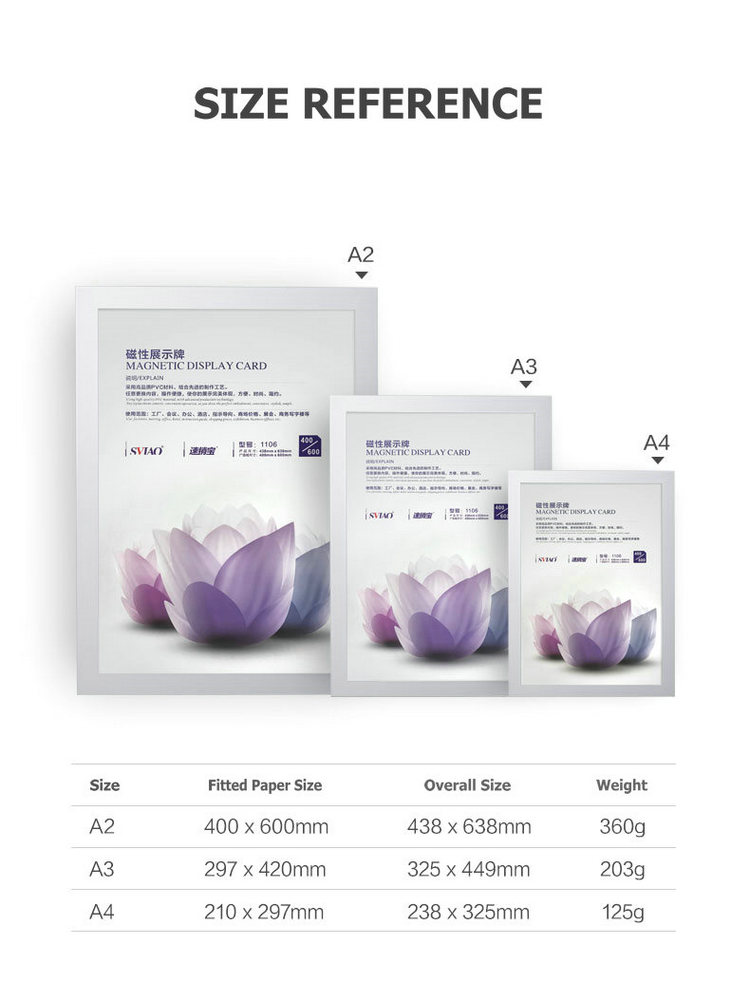 Wandklebende Magnetfolie A5 A4 Bilderrahmen Werbung A2 Posterrahmen A3 Magnetrahmen für Bilder Wand