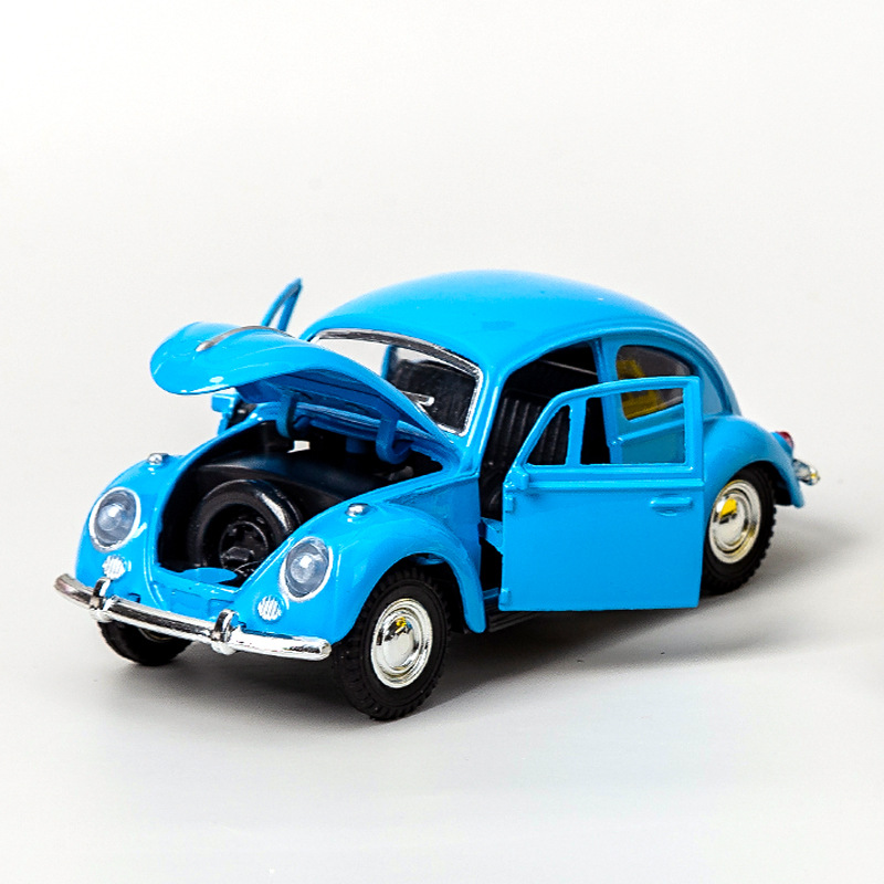 Modelo de carro clássico de liga retrô, escala 1:32, puxar para trás, diecast & brinquedos, modelo de carro de simulação, decoração para crianças, meninos, presentes