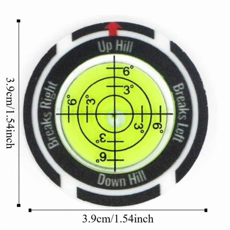 High Precision Golf Tools Leveler Clear&Transparent Ball Marker Golf Slope Meter Easily Use Training Tool Golf Spirit Level