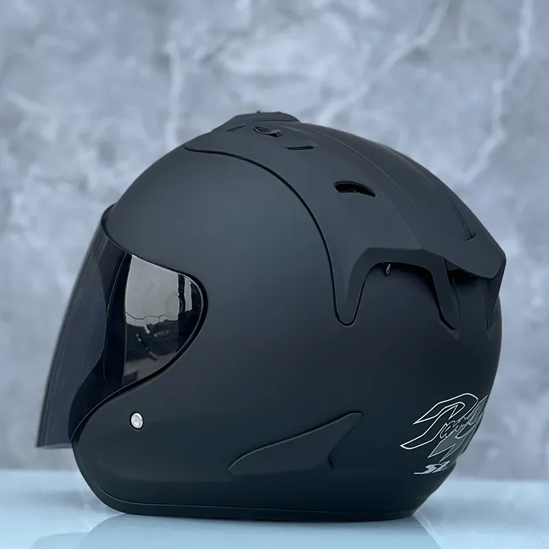 Ram4 マットブラックハーフヘルメット男性と女性オートバイオフロードサマーヘルメットダウンヒルレーシングマウンテンクロスキャスコ Capacete