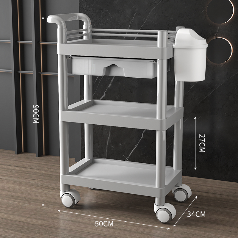 EvaluCart-Chariot à Roulettes Professionnel pour Manucure et Pédicure, Meuble à Cosmétiques, miles Professionnelle