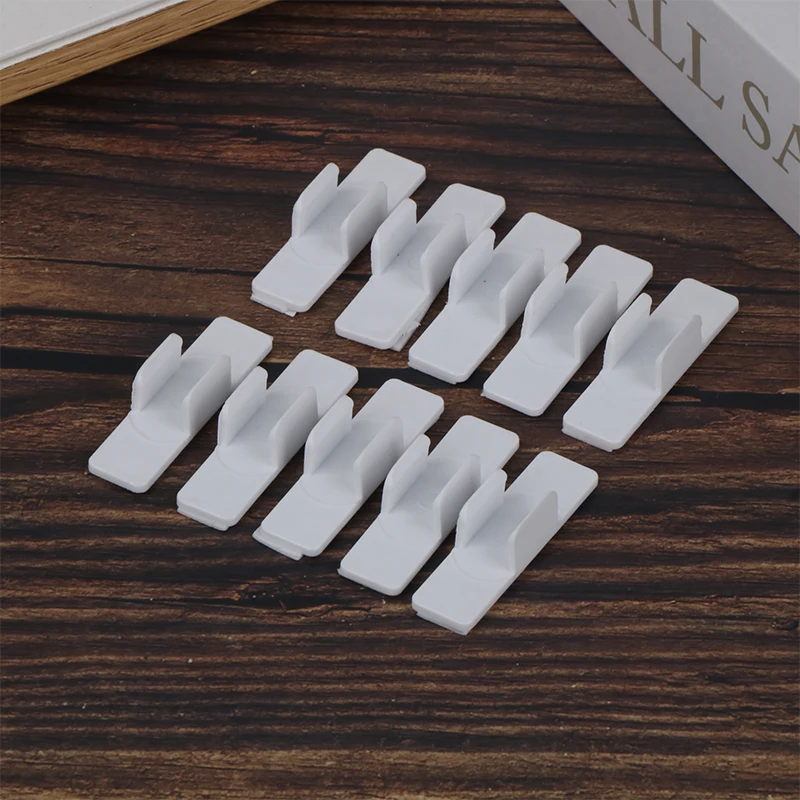 10 Chiếc Tự Dính Bút Bút Chì Nhựa Giá Kẹp Máy Tính Để Bàn Cố Định Bút Dành Cho Máy Tính Xách Tay Stylus Bút Chì, Kẹp Giữ