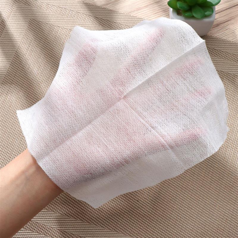 100pcs Disposable ผ้าไม่ทอ Wound Care Gauze Pads แต่งหน้า Remover ผ้าฝ้าย Face ทําความสะอาดลึกเล็บถอด