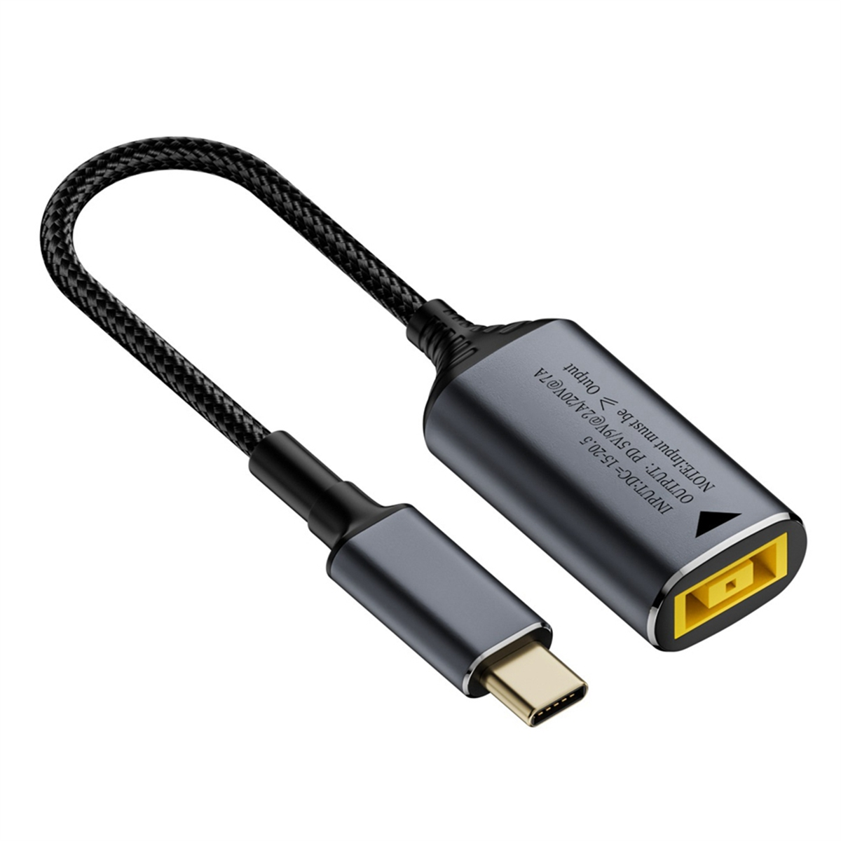 Mais novo carregador de laptop com plugue quadrado dc 140w para 5v 9v 20v usb c pd adaptador de alimentação conversor cabo de carregamento rápido para lenovo
