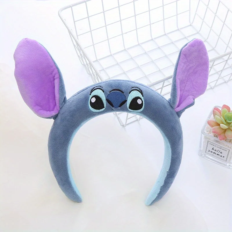Opaska do mycia twarzy Disney Stitch, urocza, anime, zabawna, fantazyjna, antypoślizgowa, prezent dla dziewczynki