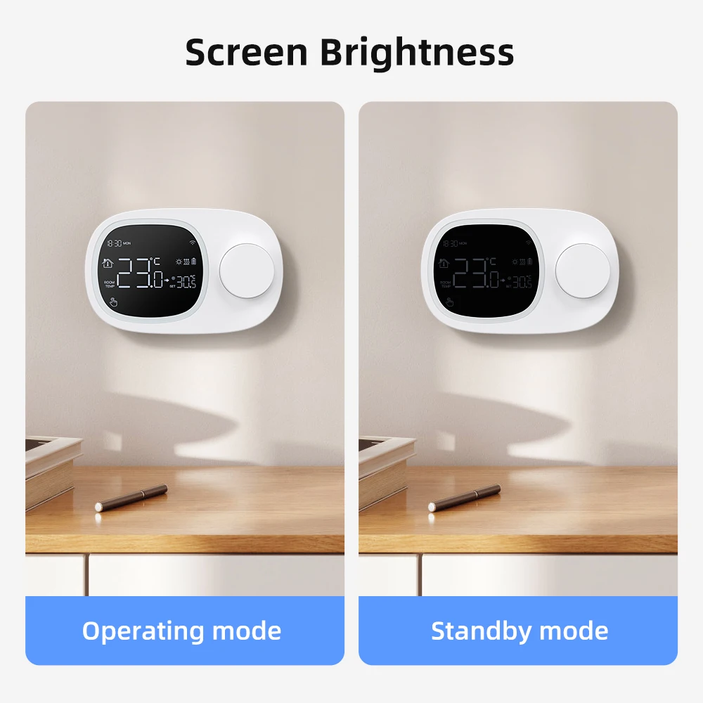 AVATTO Tuya WiFi เครื่องทําความร้อน/ความเย็นน้ําหม้อต้มแก๊สอุณหภูมิ Controller,แบตเตอรี่ต่ํา Smart Thermostat, alexa Google Home