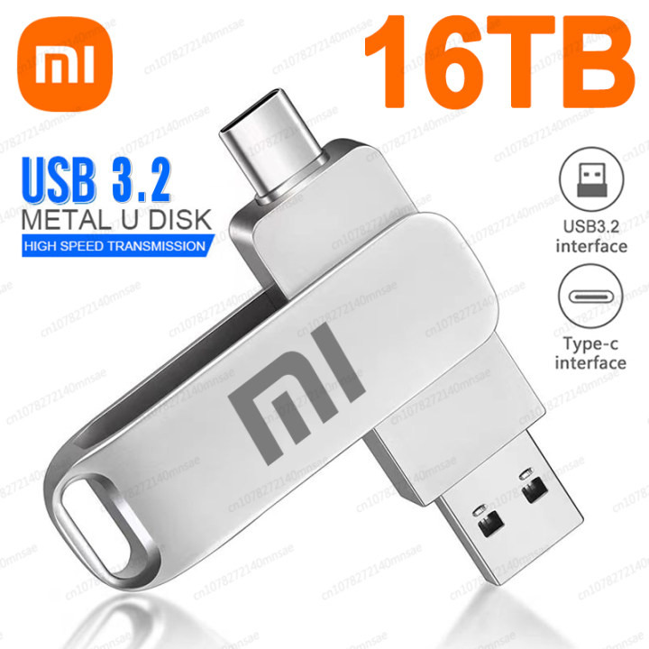 Xiaomi-USB 3.0 Type-C高速フラッシュドライブ,16テラバイト,8テラバイト,uディスク,ペンドライブ,ポータブル,ssd,1テラバイト,2テラバイト,ラップトップ,コンピューター