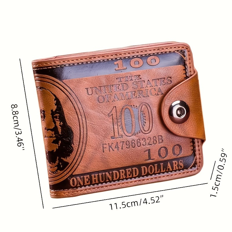 Brązowy/czarny portfel na karty kredytowe Etui na monety Codzienne dojazdy do pracy, portfel ze skóry PU w stylu vintage, prezent urodzinowy