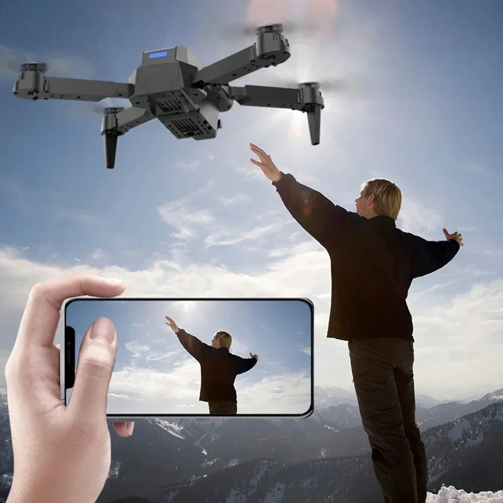 Professional 4K Wide Angle Drone E88 with HD Camera WiFi FPV Height Hold Foldable RC Quadrotor for Kids Toys