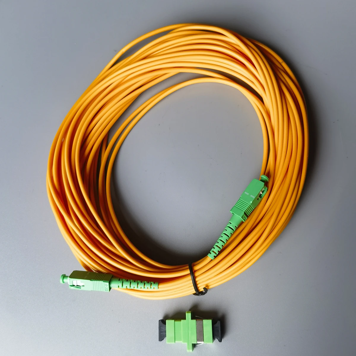 Cable de conexión de fibra óptica SC/APC-SC/APC, Cable de extensión de Fibra óptica monomodo, adaptador gratuito, 2M/5M/10M/15M/20M/30M