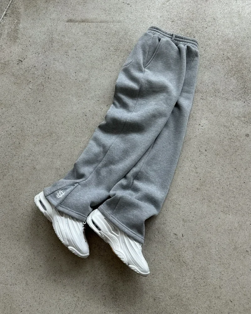 Y2k レトロルーズストレートパンツ男性トラックスーツパンツパーソナライズされたパンツ脚ジッパー刺繍デザインヒップホップ原宿カジュアルパンツ