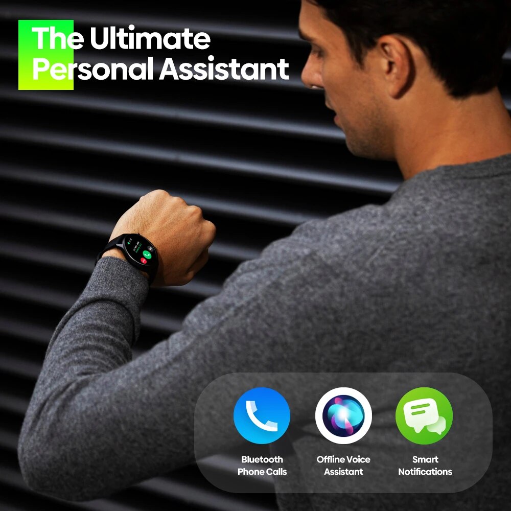 Zeblaze-スマートウォッチBalk 2 Lite,音声通話,大,1.39インチ,唇の表示,100以上のスポーツモード,24時間の健康モニター,新しい2022