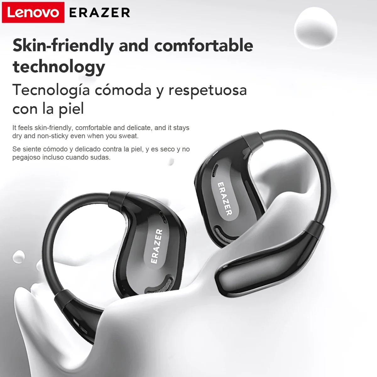 ERAZER XT66PRO Auricolari Bluetooth Cuffie ASMR APP fai da te Traduttore AI Auricolari Cuffie wireless 13 ore di visualizzazione a lunga durata
