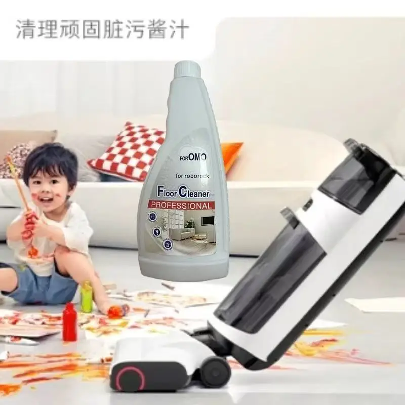 480ML Floor Cleaning Solution for Roborock S8 Pro Ultra/S7 MaxV Ultra/Dyad/S7 Vacuum Cleaner Parts Robot Mops Antibacterial OMO