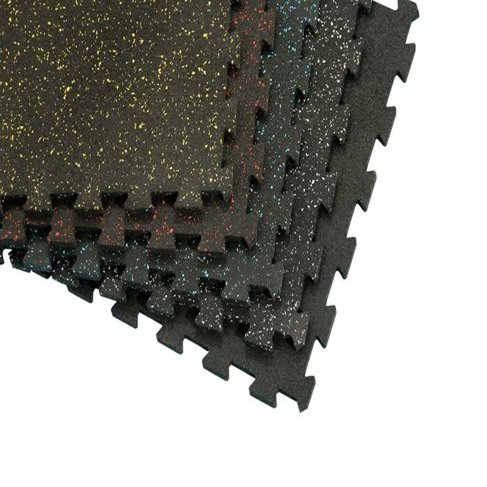フィットネスエリア用の連動ゴムタイル、パズル形状のフローリング、8mmのゴムロール、15mm