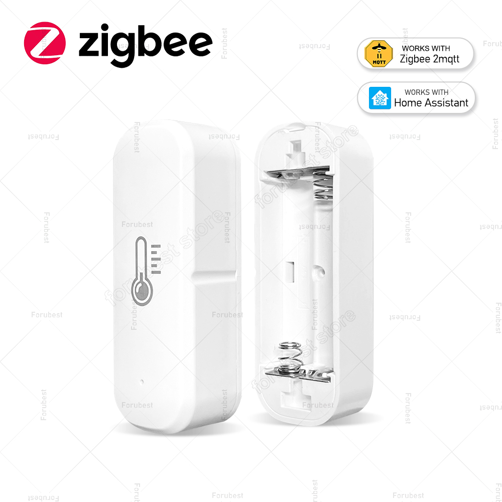 Умный датчик температуры и влажности Zigbee, домашний комнатный гигрометр, термометр, умное приложение, удаленный монитор, работает с Alexa Zigbee2MQTT