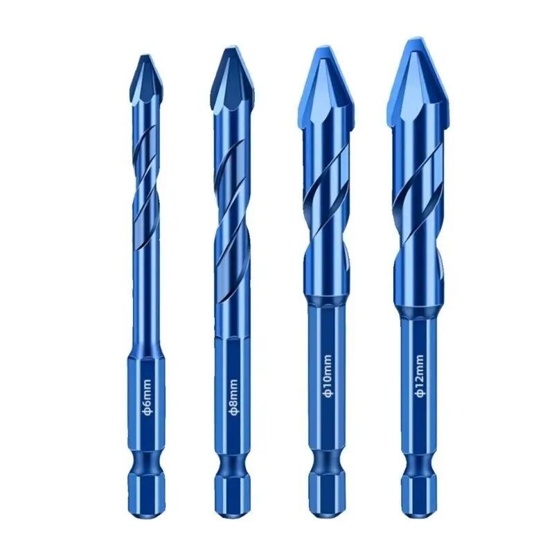 5PCS Nieuwe Scheve Hoofd Excentrische Boor Set Voor Keramische Tegels Glas Huishoudelijke Elektrische Boren 6-12mm Boren Gereedschap