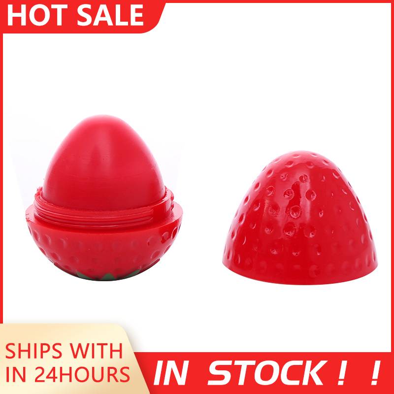 Lady Girls bálsamo labial hidratante fórmula Natural lindo brillo de labios nutritivo lápiz labial de fresa Natural labios orgánicos de plantas