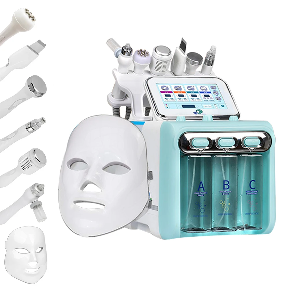 7 Trong 1 Siêu Âm Thuỷ Cung Dermabrasion Máy Mặt Bong Bóng Siêu Vi Điểm Thiết Bị Dành Cho Spa Mặt Nâng Làm Đẹp Dụng Cụ Chăm Sóc Da