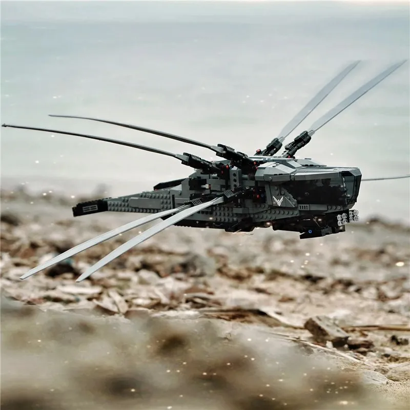 DIY Dune Royal klappende vleugelvliegtuigen geassembleerde bouwstenen helikopter gevechtsvliegtuigen kinderjongen speelgoed verjaardag