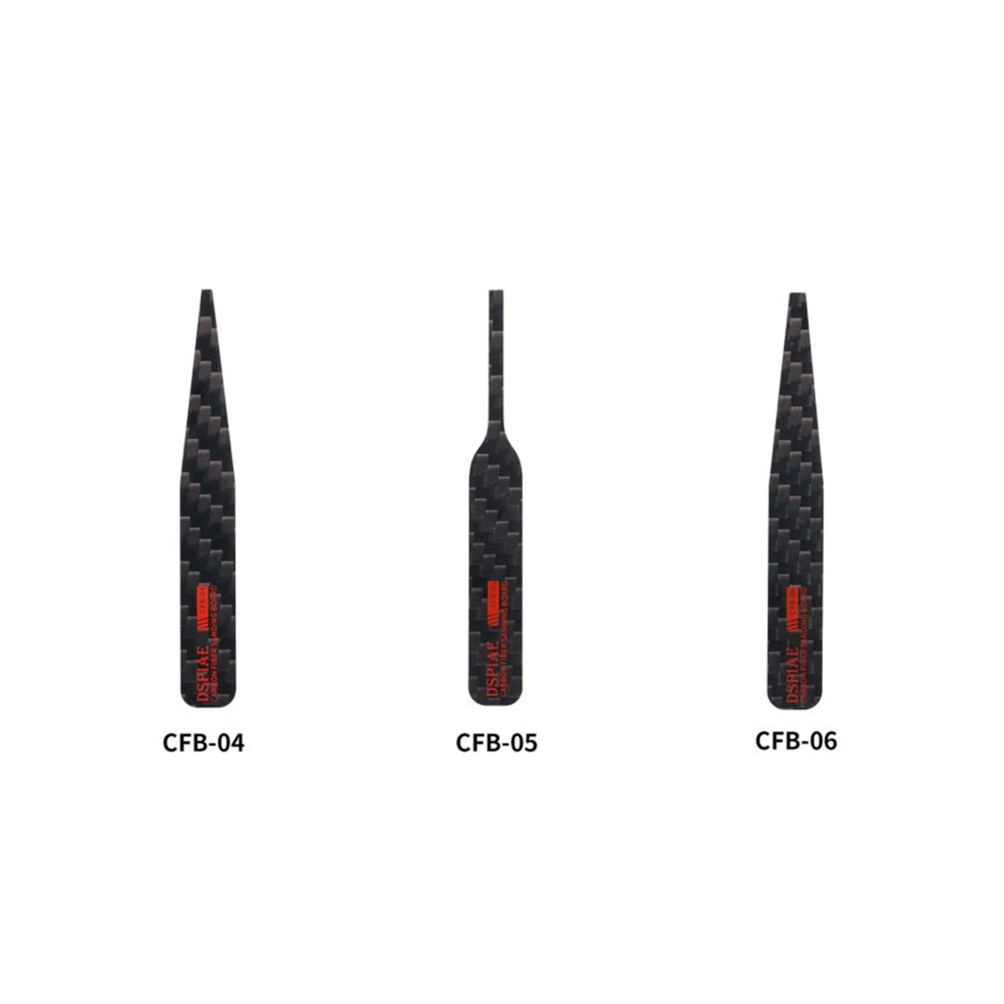 DSPIAE CFB-S01 CFB-S02 CFB-S03 Lrregular Шлифовальная палочка из углеродного волокна Черные абразивные инструменты