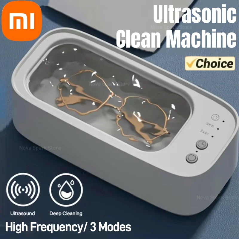 Xiaomi MIJIA Ultrasonic Glasses Cleaning High Frequency 45KHZ Ultrasound Jewelry Cleaner Machine Household Cleaning Machine