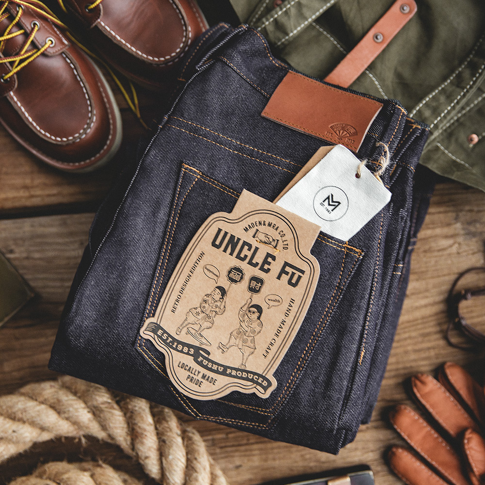 Maden Retro 11,6 uncji Selvedge Raw Denim Jeans Regular Fit Bawełniane spodnie dla mężczyzn z zamkiem błyskawicznym Wysokiej jakości uniwersalne spodnie