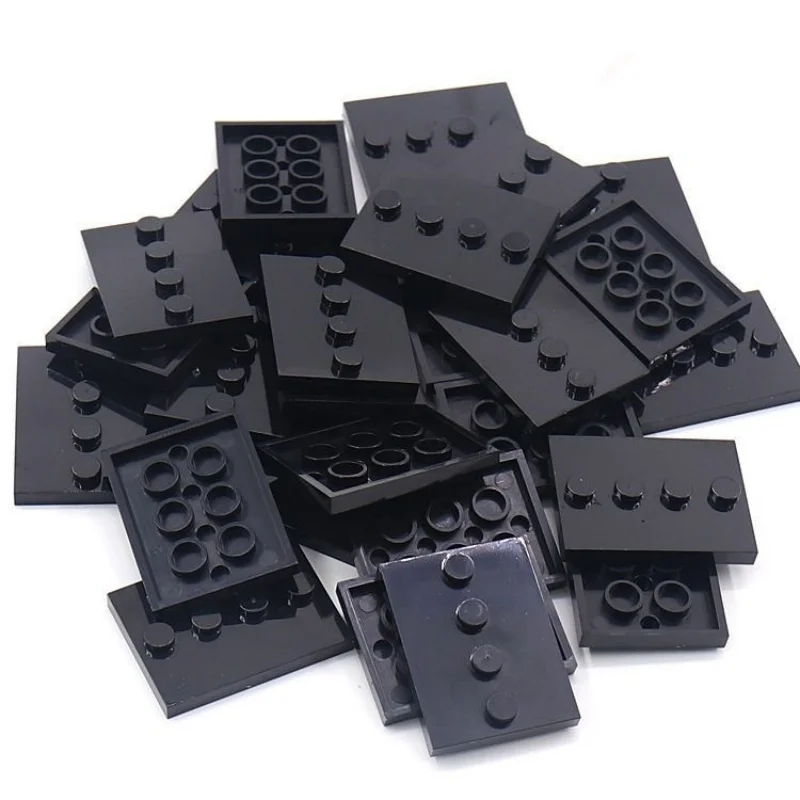 50PCS City Figures Stand 3X4 Dots Base Plate With 4 Knobs Display Holder DIY MOC Building Blocks Accessory Bricks Parts 88646